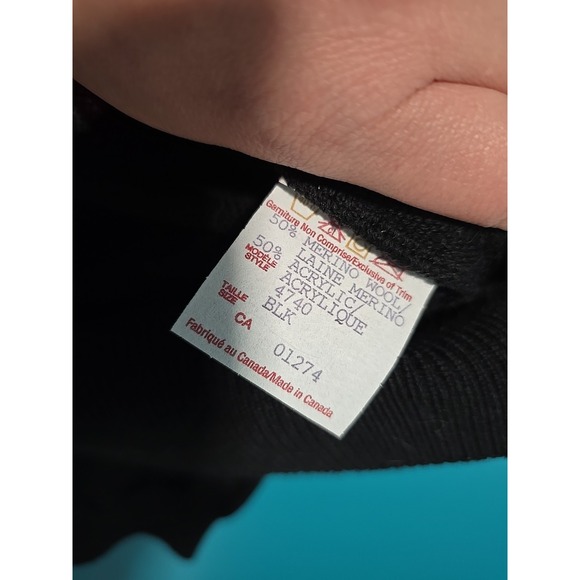 Vtg COOPER Men XXL Merino Wool Blend Burgundy Canada Sweater Cardigan Grandpa - Picture 7 of 8